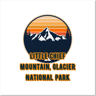 Little Chief Mountain, Glacier National Park Posters and Art
